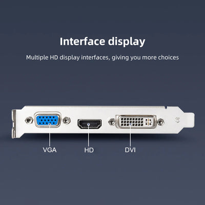 GT730 4GB DDR3 Video Card GT 730 Graphics Card HD VGA DVI Port PCI-E2.0 16X Computer Gaming Graphics Cards Mute Fan GT610 1G/2G