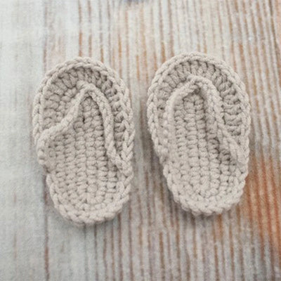 Newborn Photography Prop Accessories 1 Pair Baby Knitted Slippers Mini Handmade Crochet Shoes Boys Girls Fotografia Flip-flops