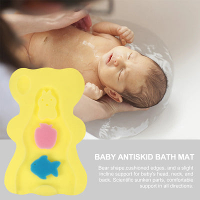 Bath Mat Sponge Newborn Bathroom Mats Cushion Tub Infant Support Skin-friendly