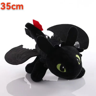 35/27cm Plushie Dragon Toys Kawaii White Black Dinosaurs Animal Stuffed Plush Toys Home Decor Boys Girls Birthday Xmas Gifts