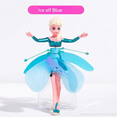 Little Princess Rotating Luminous Helicopter Doll Dancing Plane Gesture Induction Flying Toy Christmas Gift Holiday Gift
