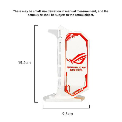 White GPU Bracket RGB VGA Stand Video Card Support ASUS ROG Vertical 12V/5V Customized Gamers MOD PC RTX4090 Blanc Holder DIY