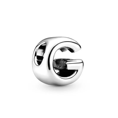 925 Silver Plate 26 English Letters Combined Freely Beads For Pandora DIY Charms Bracelet Keychain Jewelry Accessories Gifts