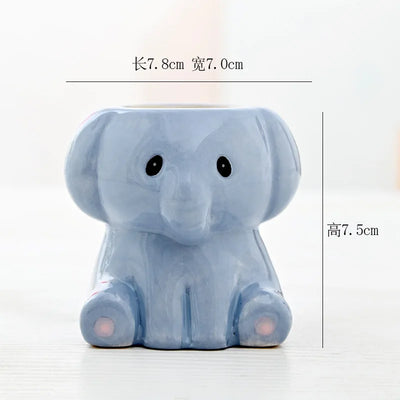 Cartoon Cute Fleshy Flowerpot Desktop Display Potted Container Decoration Gift Balcony Plant Ceramic Creativity