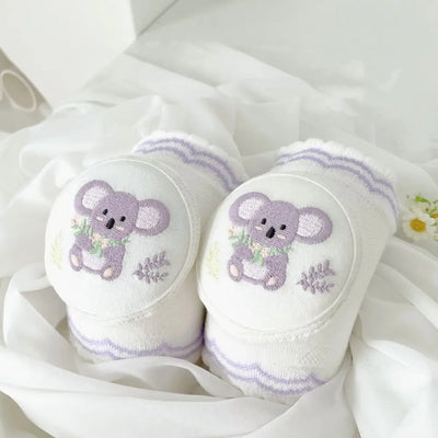 Cute Cotton Baby Knee Pads Sponge Cartoon Design Crawling Toddler Protective Gear Cloth Accessories Elbow Pads Infant