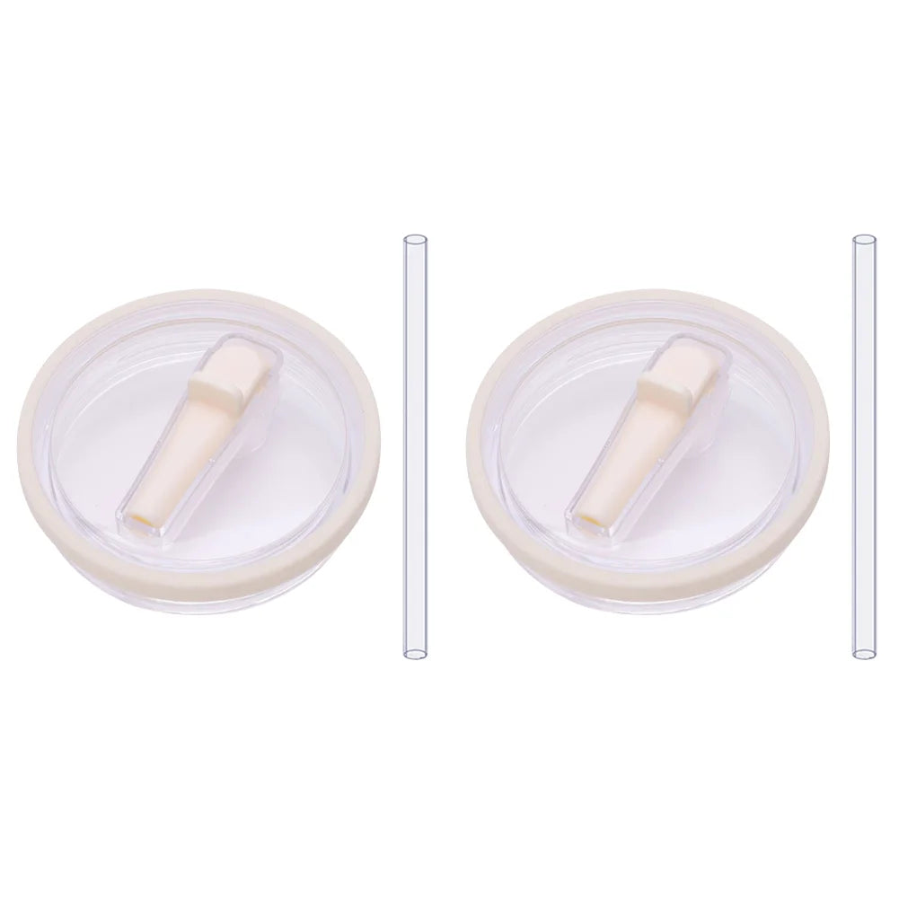 40Oz Tumbler Flip Straw Lid Replacement Spill Proof Reusable Tumbler Cover Splash Resistant Reusable Straw Cap for Stanley 40oz