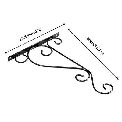 Hanging Bracket Hooks Hanger Wall Bird Flower Pot Basket Planter Lantern Metal Feeder Chime Wind Mount Hook Garden Decor