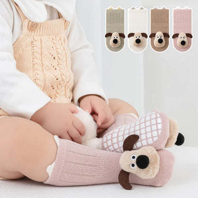 AUTUMN WINTER 3D BONELESS ANTI-SLIP BABY WALKING SOCKS – PUPPY DOLL FLOOR SOCKS FOR INFANTS & TODDLERS