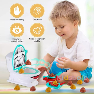 Poop Shoot Game Toy for Kids Creative Toilet Poop Game Toys Funny Family Game Decompress Toys Gifts