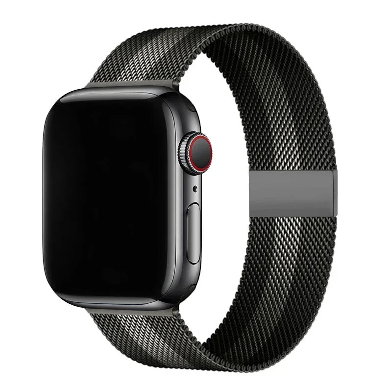 milanese Loop Band for apple watch Strap Ultra 49mm 45mm 44mm 41mm 40mm Metal Wristband bracelet iwatch series 9 8 7 6 5 4 3 SE