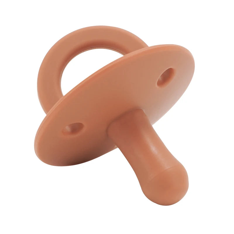 1PCS Silicone Baby Pacifier Food Grade Silicone Newborn Soother BPA Free Solid Color Dummies Silicone Nipple Baby Sutff