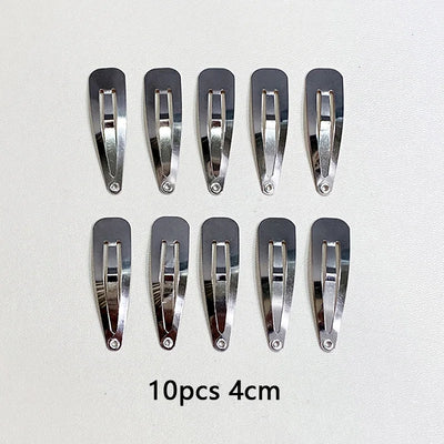 10/20/30pcs/set Women Silver Gold Black Waterdrop Shape Basic Alloy Hair Clips BB hairpins Barrettes Fashion Hair Accessories