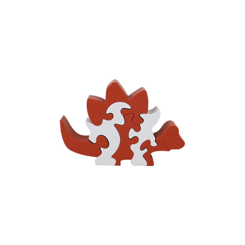 Hot Sell New Baby Silicone Animal Puzzle Kids Silicone Geometry Matching Board Baby Sensory Educational Toys