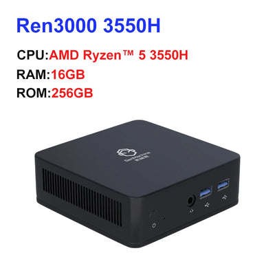 GenMachine Mini PC AMD Ryzen 5 3550H CPU Windows 11 Ryzen DDR4 8GB 256GB 16GB 512GB WIFI5 AMD Pc Gamer Diy Gaming Computer