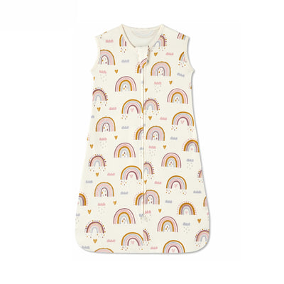 New Cotton Fabric Baby Sleeping Bags Sleeveless Vest Newborn Child Anti-kick Quilt Summer Thin Two Way Zipper Baby Sleeping Sack