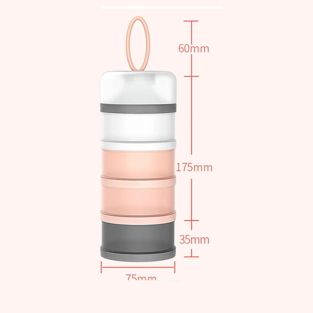 4-LAYER PORTABLE BABY FOOD STORAGE BOX INFANT FORMULA & TODDLER SNACK CONTAINER