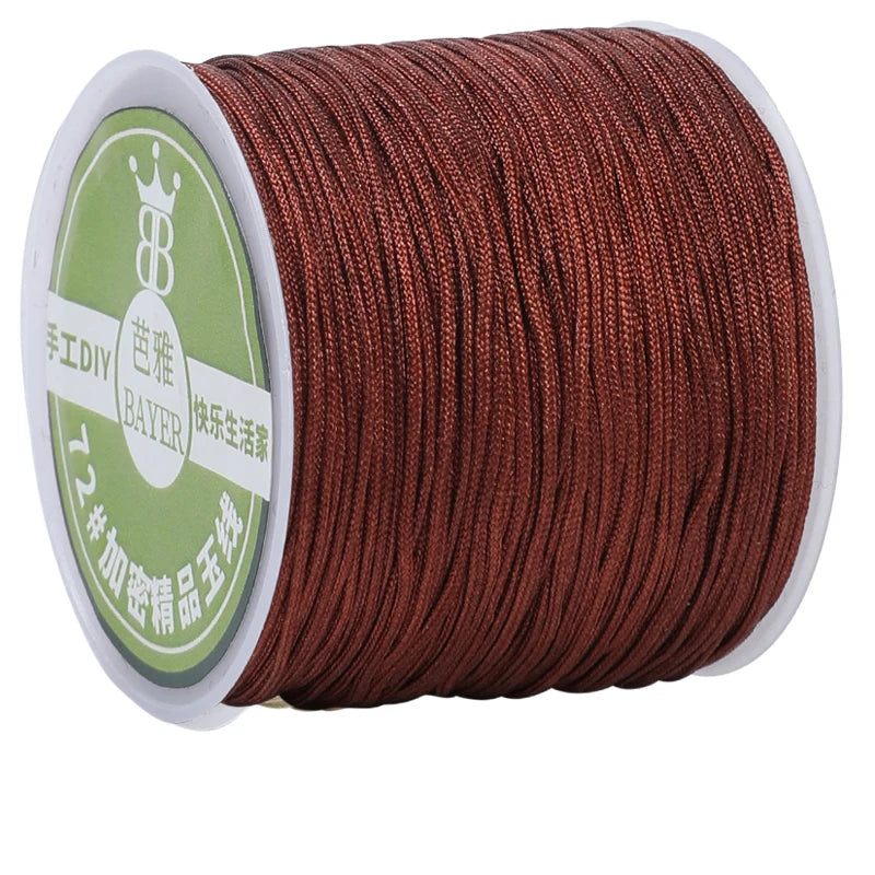 10meters 0.8mm Nylon Thread Cord Macrame Rope Bracelet Braided String For DIY Tassels Beading String Jewelry Making Accessories