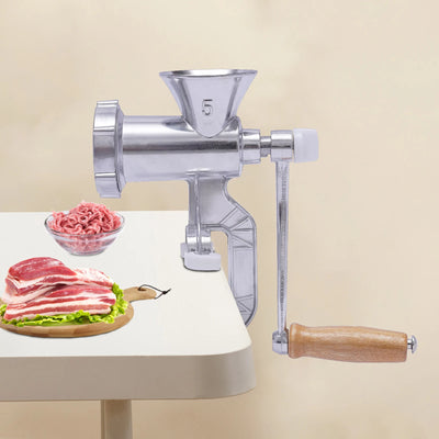 Manual Meat Grinder Household Grinder Food Processor Aluminium Alloy Kitchen Tool Handheld Sausage Stuffer