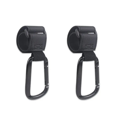 2pcs PU Leather Baby Bag Stroller Hook Rotatable Cart Organizer Pram Hook Pram Rotate 360 Degree Stroller Accessories