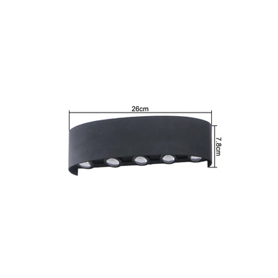 LED Wall Lamp Outdoor IP65 Waterproof Up Down luminous lighting Indoor Stair Garden Sconce Light Plastic AC110-220V