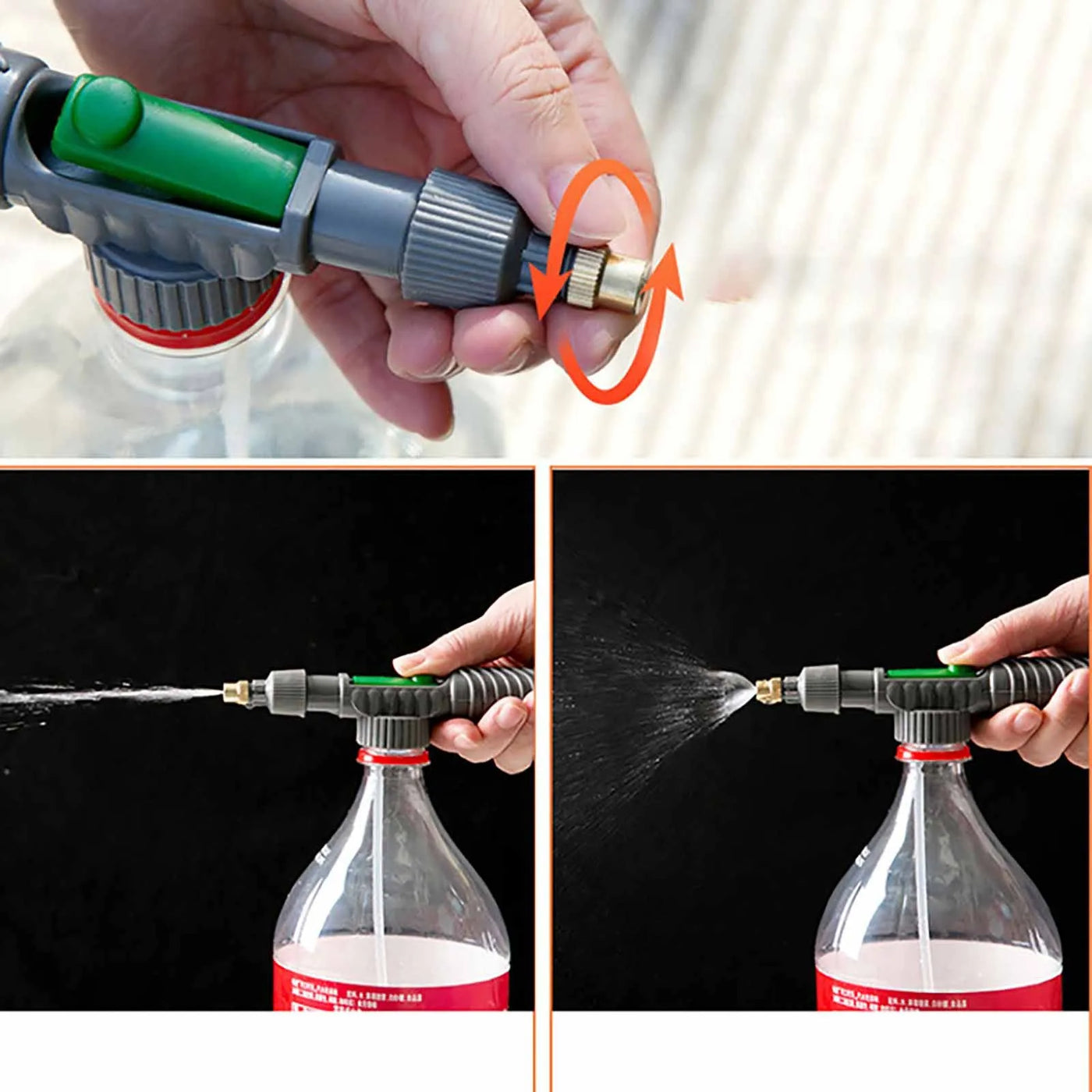 Adjustable Beverage Bottle Sprayer Watering Nozzle 1pc Sprinkler Watering Can Pressure Atomizing Nozzle Gardening Tools Supplies