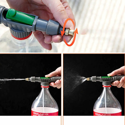 Adjustable Beverage Bottle Sprayer Watering Nozzle 1pc Sprinkler Watering Can Pressure Atomizing Nozzle Gardening Tools Supplies