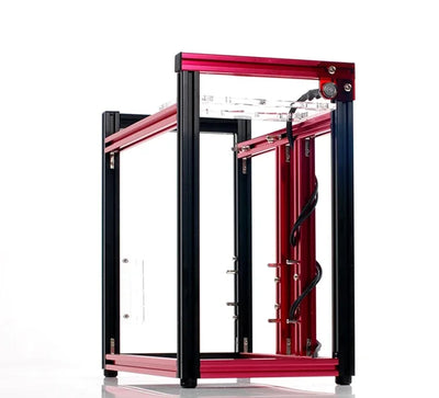 ATX/M-ATX Aluminum Computer Chassis Vertical Computer Gaming Case Rack Water-cooling Chassis Personality DIY MATX Gamer Cabinet