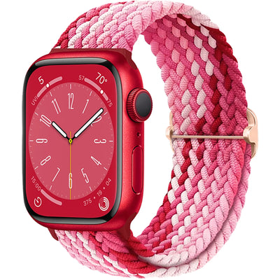 Braided Solo Loop For Apple watch band 45mm 44mm 40mm 49mm 38 41mm Elastic correa bracelet series 8 9 5 4 3 SE 6 7 Ultra 2 strap