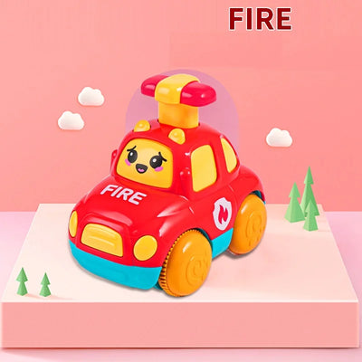 Baby Animal Car Toys Toddler Press and Go Cars Pull Back Car Light Up Toys Wind-up Cars for Kids 1 2 Year Old Boy Birthday Gifts