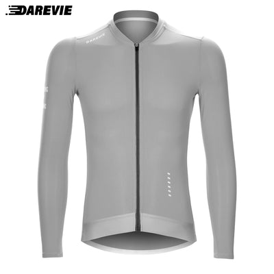 DAREVIE Cycling Jersey Long Sleeve Men Women 2025 Cool Feel Man Cycling Maillot Breathable Quick Dry SPF 50 Slim Fit Small Size