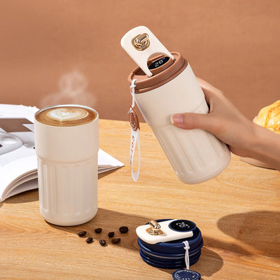 450ML Stainless Steel Thermo Water Bottle LED Temperature Display Coffee Cup Keep Cold and Heat Thermal Mug Travel Vacuum Flask