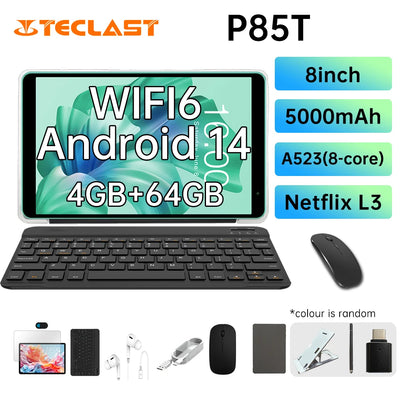 Teclast P85T Tablet Allwinner A523 8-core 1.8GHz/ 4GB RAM/64GB ROM/8 inch 800×1280iPS/WIFI5G/4G/5000mAh/Type-C/0.3MP+2.0MP