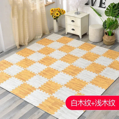 Game Activity Soft Floor Baby EVA Foam Play Gym Puzzle Mats Wooden Interlocking Exercise Tiles Crawling Carpet And Rug for Kids