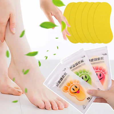 12/60pcs Shoes Odor Remover Deodorant Patch Lemon Athlete's Foot Soothing Insole Stickers Antibacterial Antiperspirant Foot Care