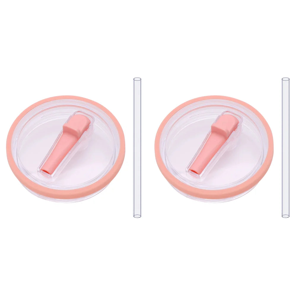 40Oz Tumbler Flip Straw Lid Replacement Spill Proof Reusable Tumbler Cover Splash Resistant Reusable Straw Cap for Stanley 40oz