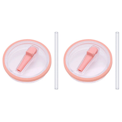 40Oz Tumbler Flip Straw Lid Replacement Spill Proof Reusable Tumbler Cover Splash Resistant Reusable Straw Cap for Stanley 40oz