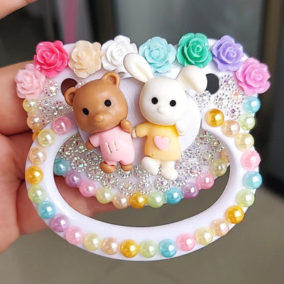 Luxury Adult Baby Pacifier Rabbit Design Pacifier Adult Baby Teether Silicone Pacifier Holder Dummy DDLG Daddy, Girl