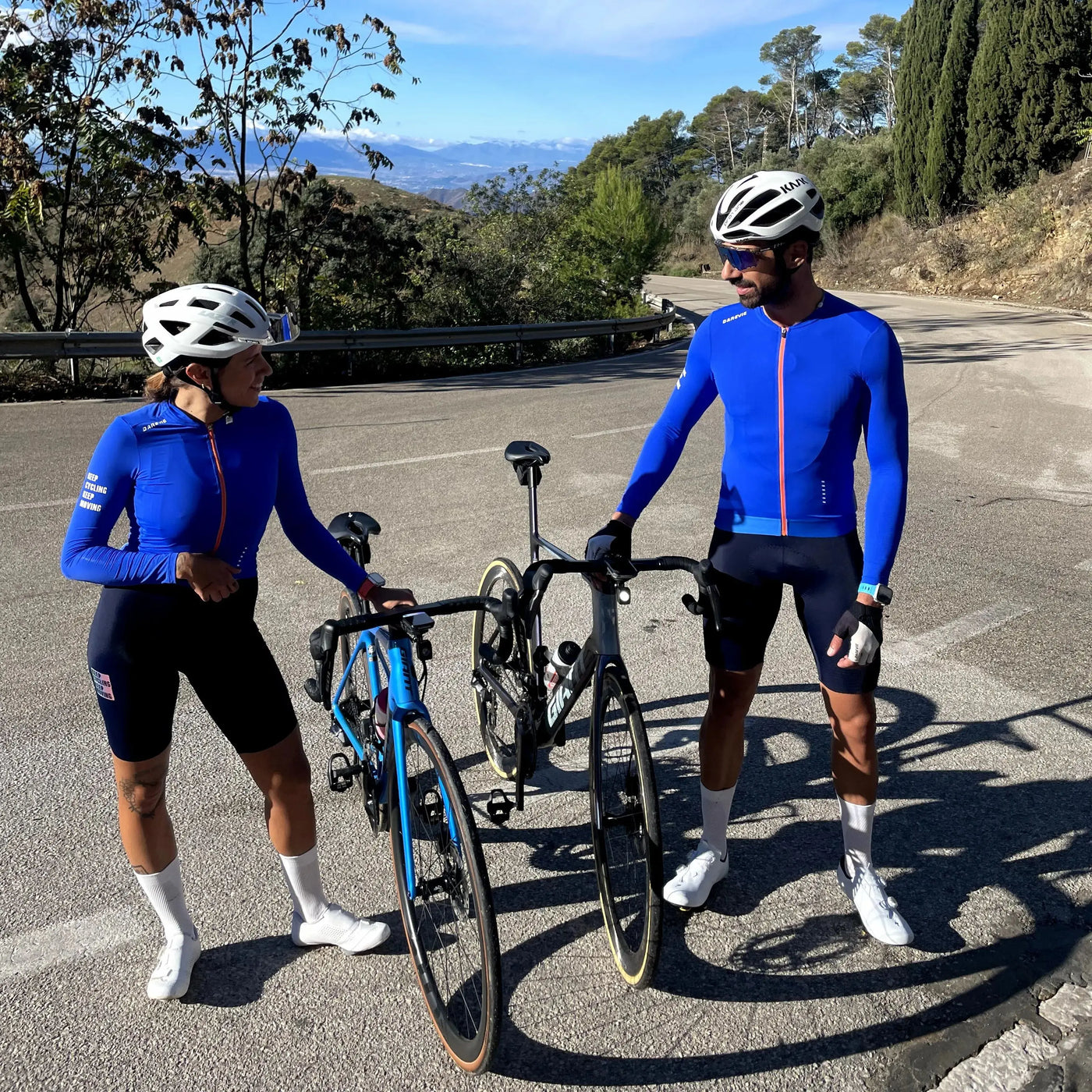 DAREVIE Cycling Jersey Long Sleeve Men Women 2025 Cool Feel Man Cycling Maillot Breathable Quick Dry SPF 50 Slim Fit Small Size
