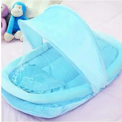 Flannel Newborn Bed Mosquito Net With Small Pillow , Baby Cradle Mosquito Insect Net, Encrypted gauze Baby Crib Mosquito Tent