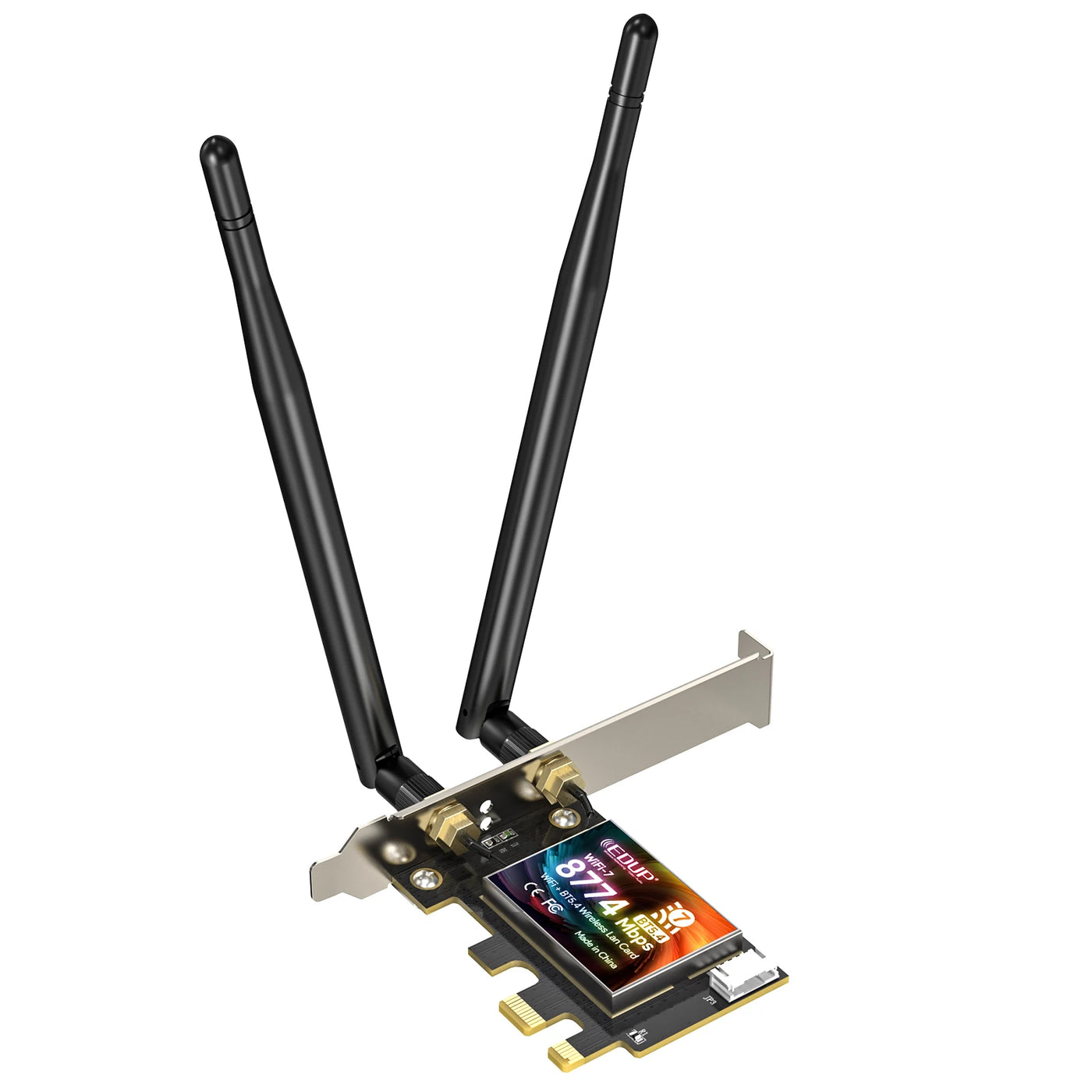 EDUP   BE200 8774Mbps High Speed 2.4GHz/5GHz/6GHz WiFi 7 Network Card Bluetooth 5.4 PCI-E Wireless Adapter Stable Transmission