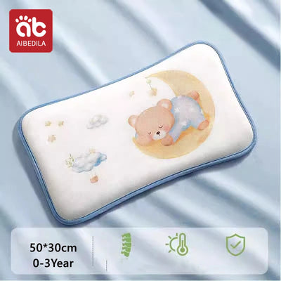 AIBEDILA BABY KIDS CARTOON HEAD PROTECTION PILLOW WITH ICE SHREDS AND CASSIA SEED FILLING FOR SLEEPING AND SUPPORT