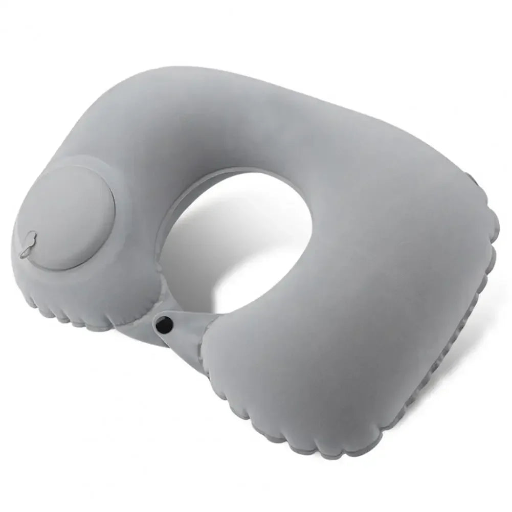 Travel Neck Pillow Comfortable Support Head 360 Degree Traveling Car Airplane Sleeping Head Supportive Press-inflatable Pillow