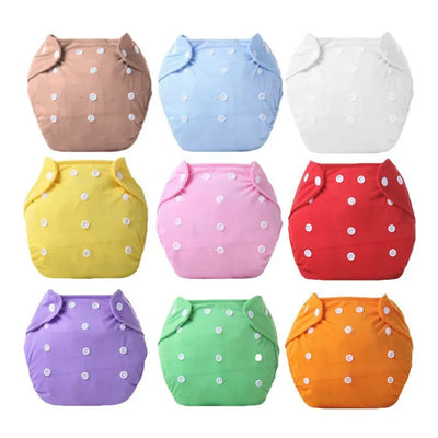 Baby Diaper Reusable Cloth Diaper Cove Washable Adjustalbe Nappies Waterproof  Newborn Kids Cloth Diapers Pocket