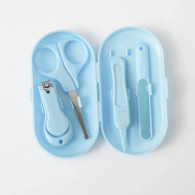 4pcs/set Baby Nail Clipper Small Nail Trimmer Scissors Files Booger Clip Set Anti Pinch Nail Cutter Baby Care Tools