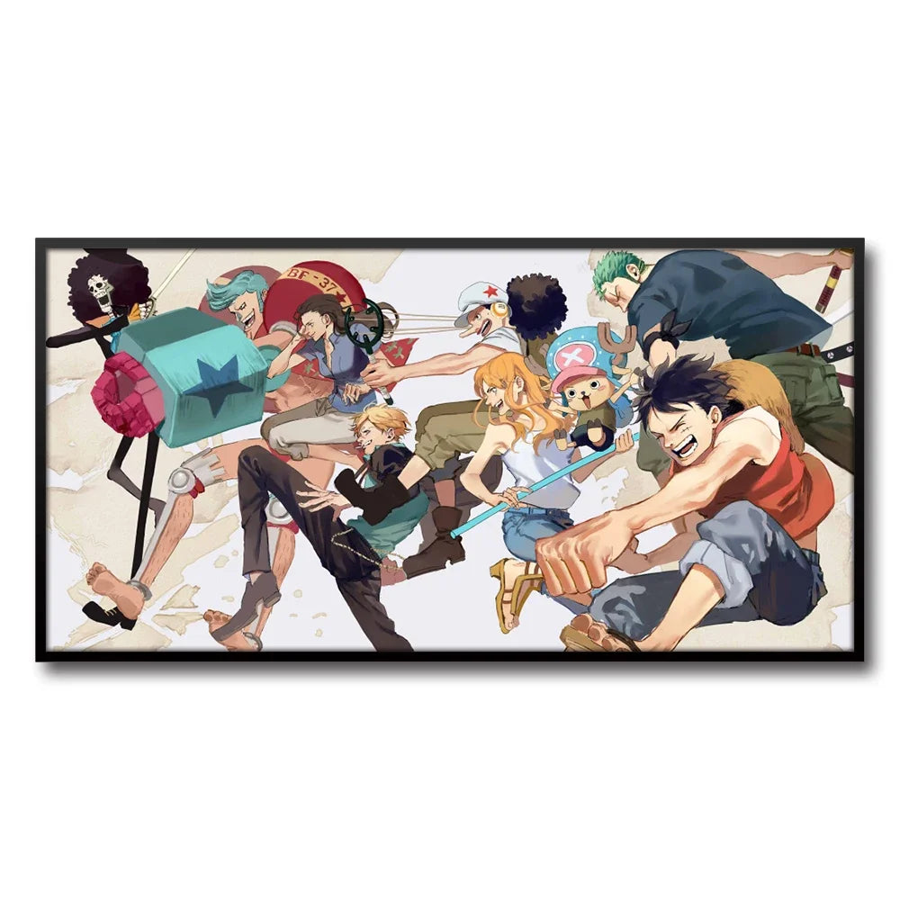 Unframed famous Japan anime One piece canvas print poster for living home home decor Cartoon wall art picture painting