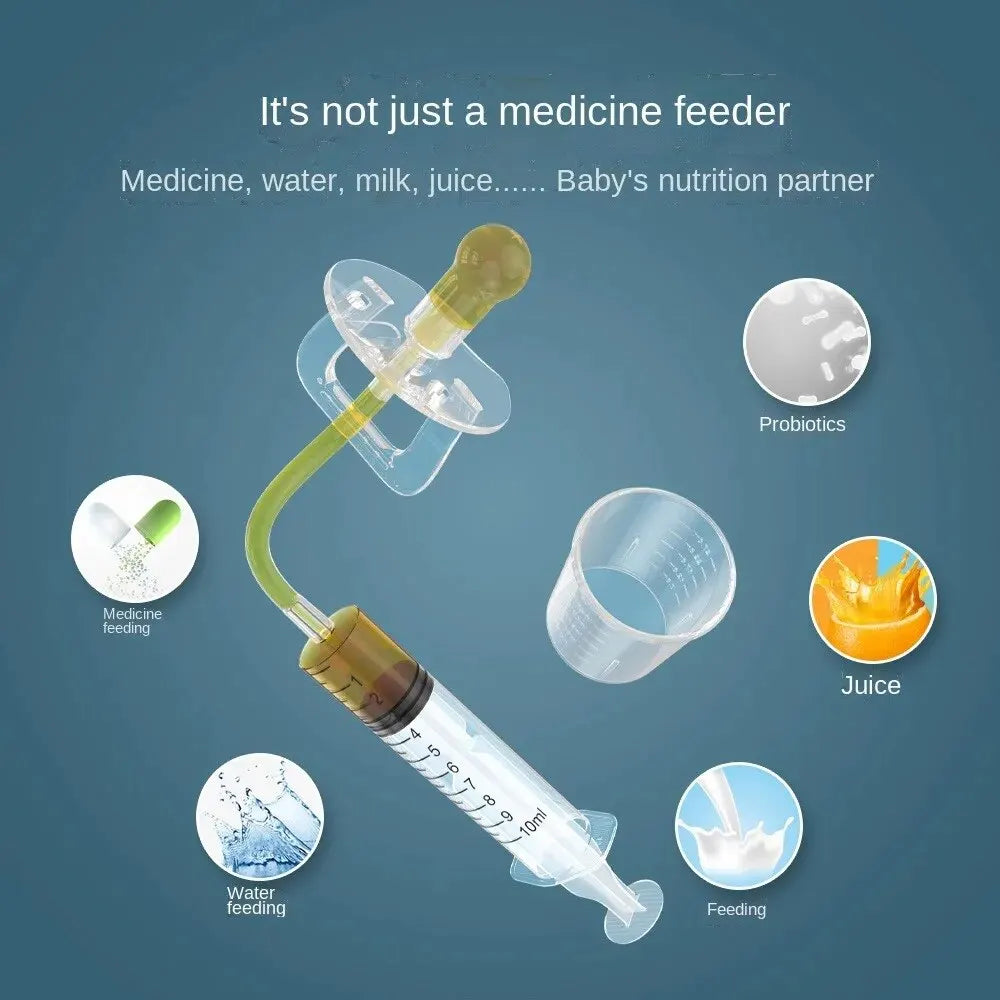 Baby Pacifier Medicine Dispenser Kit Oral Feeding Syringe Toddler 10ml Liquid Dropper Feeder Utensils Kid Health Feeding Tools