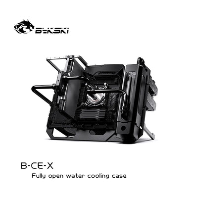 Bykski ATX Open Frame Panoramic Viewing Gaming Computer Case DIY Full Aluminum Water-Cooled Chassis B-CE-X