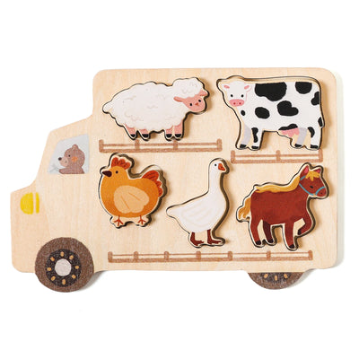 Kids Puzzles Wooden Baby Toys Montessori 3D Puzzle Toys for Babies Educational Toys Puzzle Child 2 Years Cars Match Board Puzzle