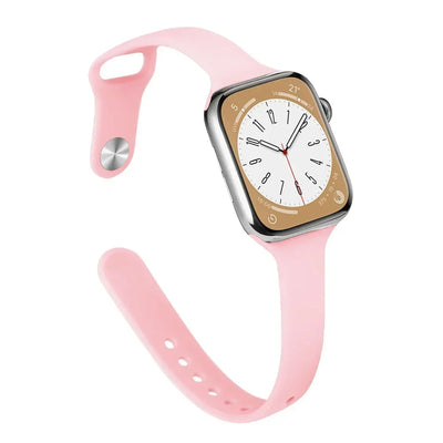 Slim Silicone Strap For Apple Watch Band 45mm 44mm 40mm 41mm 42-38mm sport bracelet iwatch series 8 7 se 3 4 5 6 9 ultra 2 49mm