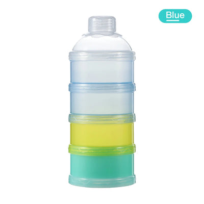 Baby Feeding  Portable 4 Layer Milk Powder Storage Box Fruit Snacks Candy Food Container